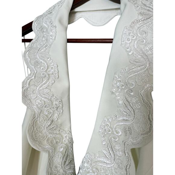 REFORMATION NWT Primrose Vest Cream Size 12 Embroidered Lapel Bride Bachelorette - Picture 7 of 9